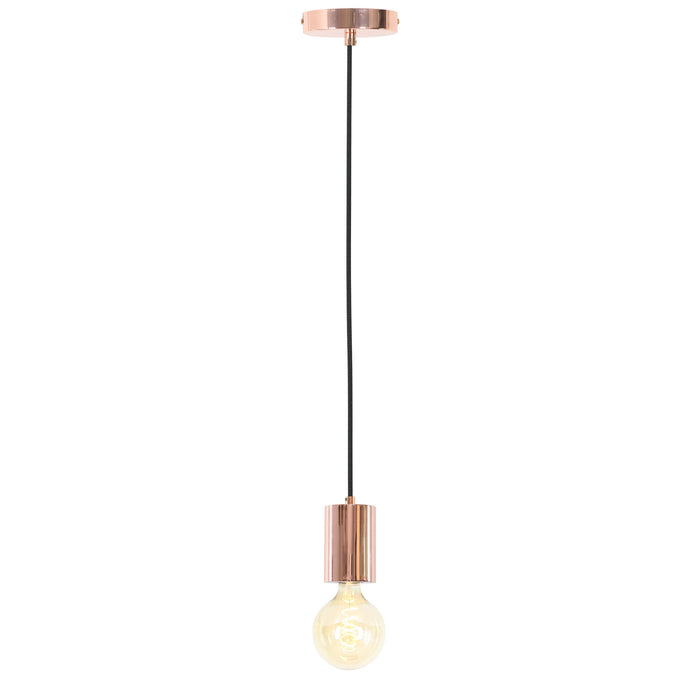 Light & Living Hanglamp Vidar 1L - Koper + Lichtbron