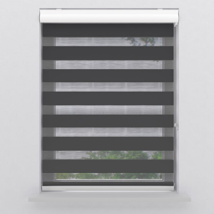 Duo Rolgordijn Splendid Lichtdoorlatend Black 100 x 175 cm