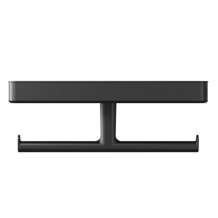 Tiger Carv Toiletrolhouder met Planchet - Zwart