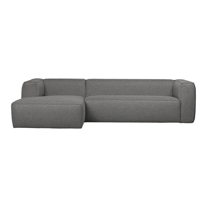 WOOOD Bean Hoekbank met Chaise Longue Links - Melange - Mid Grey