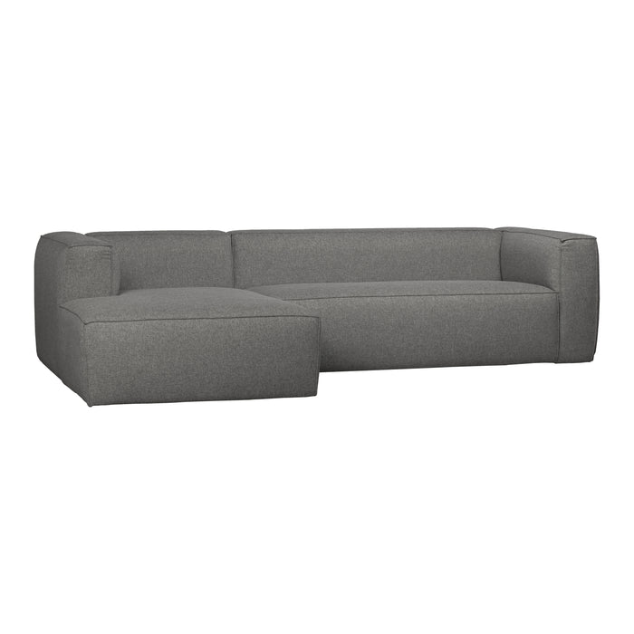 WOOOD Bean Hoekbank met Chaise Longue Links - Melange - Mid Grey