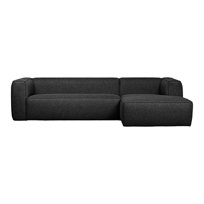 WOOOD Bean Hoekbank met Chaise Longue Rechts - Melange - Dark Grey