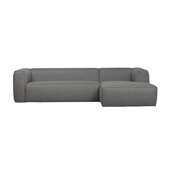WOOOD Bean Hoekbank met Chaise Longue Rechts - Melange - Mid Grey