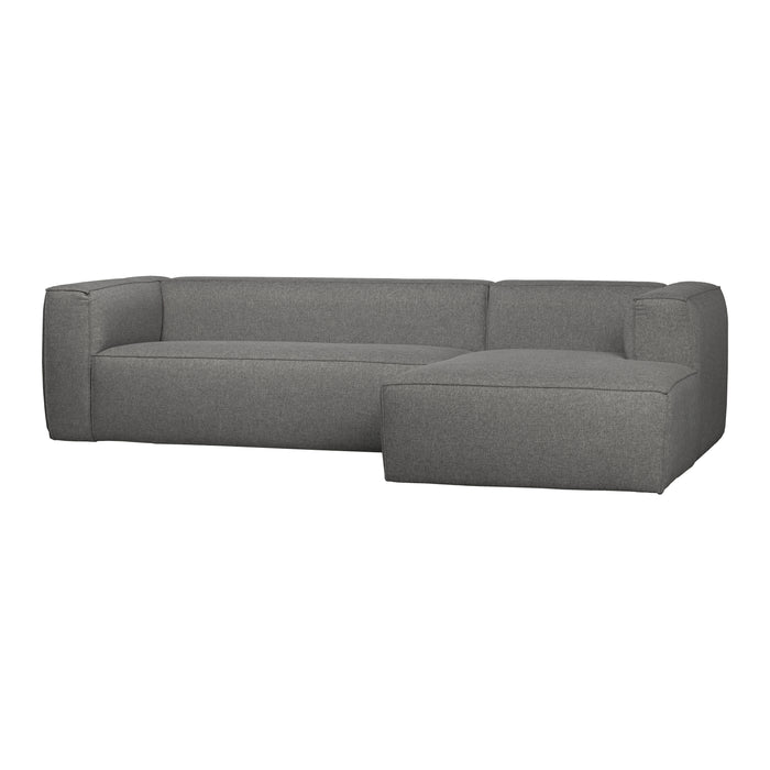 WOOOD Bean Hoekbank met Chaise Longue Rechts - Melange - Mid Grey