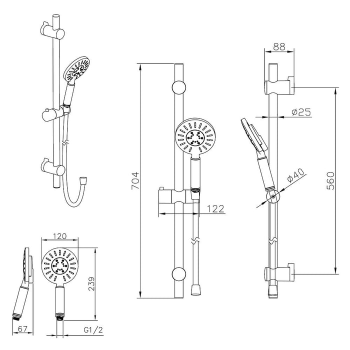 Tiger Tyne Doucheset - Zwart