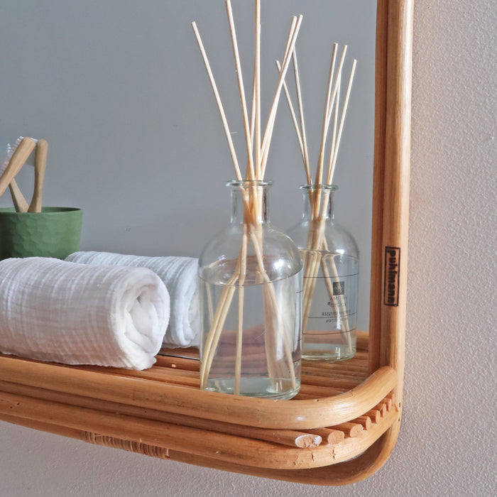 Puhlmann Rotan Spiegel - H 60 x B 45 cm