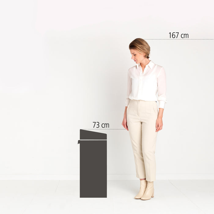 Brabantia Touch Bin Recycle Afvalemmer 33 Liter (10+23 Liter)