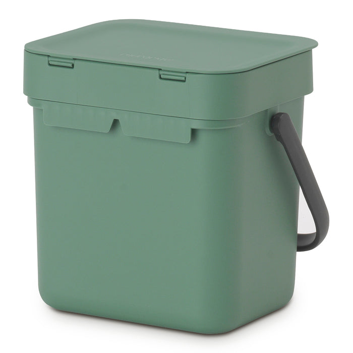 Brabantia Sort & Go Afvalemmer 3 L - Groen
