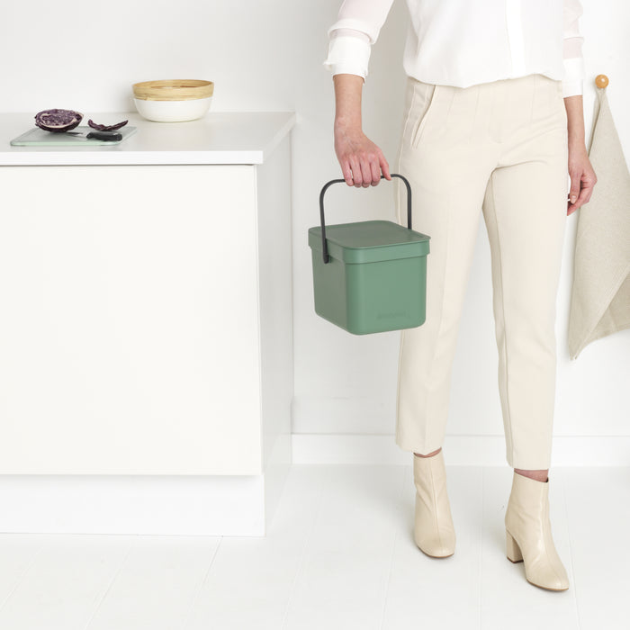 Brabantia Sort & Go Afvalemmer 6 L - Groen