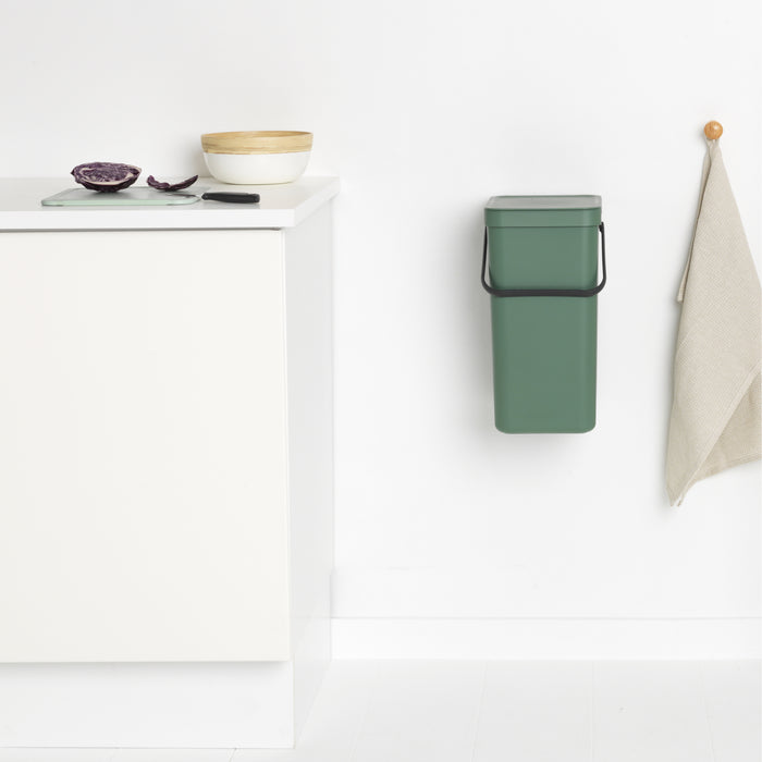 Brabantia Sort & Go Afvalemmer / Opberger 16 Liter - Groen