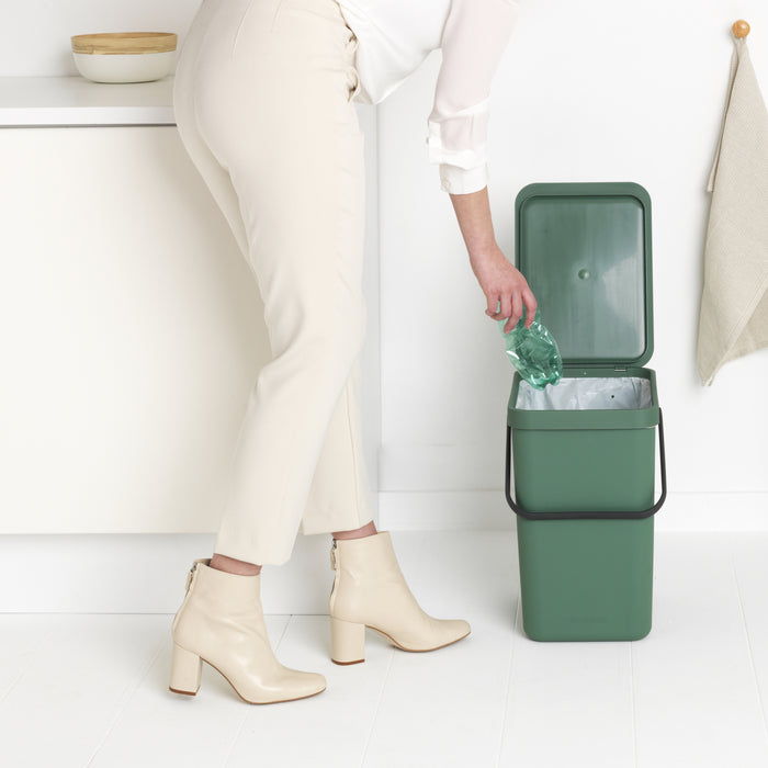 Brabantia Sort & Go Afvalemmer 25 L - Groen