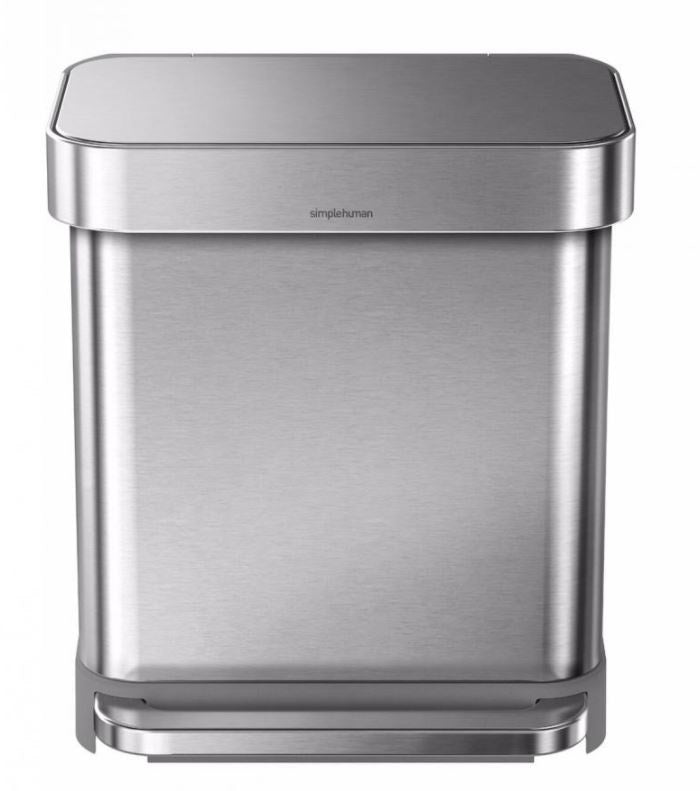 Simplehuman Rectangular Liner Pocket Pedaalemmer 30 Liter