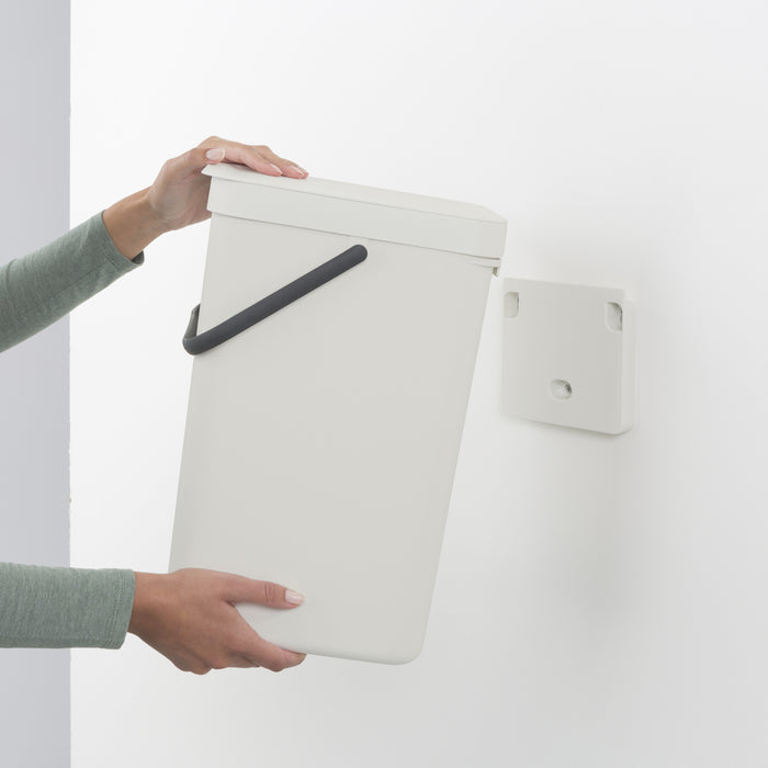 Brabantia Sort & Go Afvalemmer / Opberger 16 L - Grijs