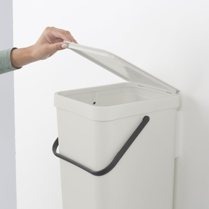 Brabantia Sort & Go Afvalemmer / Opberger 16 L - Grijs