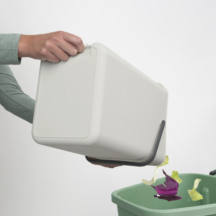 Brabantia Sort & Go Afvalemmer / Opberger 16 L - Grijs