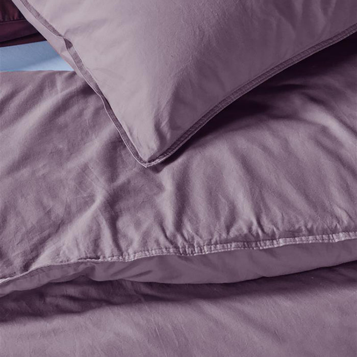 Beddinghouse Organic Basic Dekbedovertrek 140 x 200/220 cm - Mauve