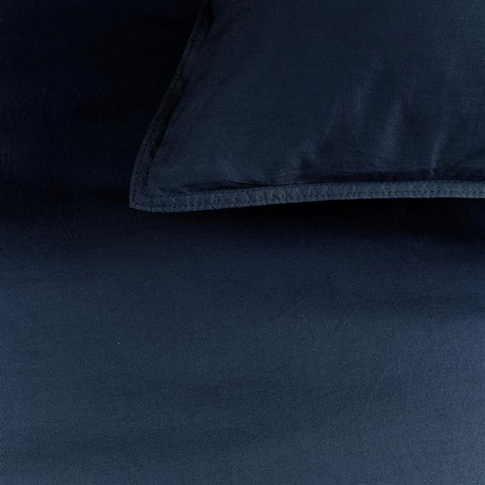 Beddinghouse Organic Basic Dekbedovertrek 200 x 200/220 cm - Navy
