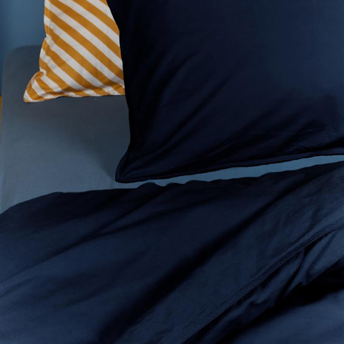 Beddinghouse Organic Basic Dekbedovertrek 200 x 200/220 cm - Navy