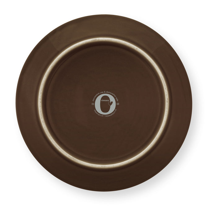vtwonen Relievo Bord Ø 12 cm - Warm Brown