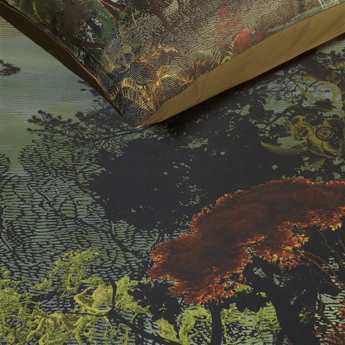 Kardol Forest Gate Dekbedovertrek 200 x 200/220 cm - Olijfgroen