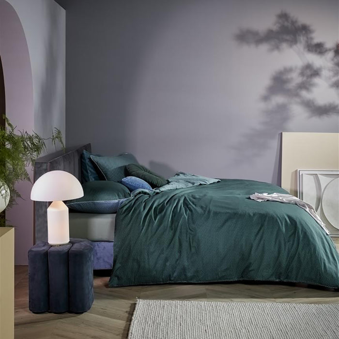 Kardol Richmond Dekbedovertrek 140 x 200/220 cm - Blauw/groen