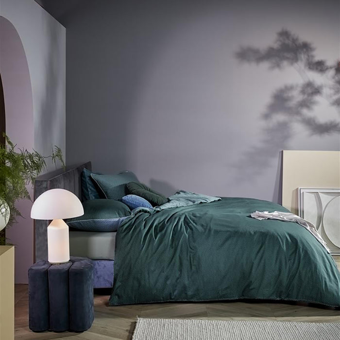 Kardol Richmond Dekbedovertrek 200 x 200/220 cm - Blauw/groen