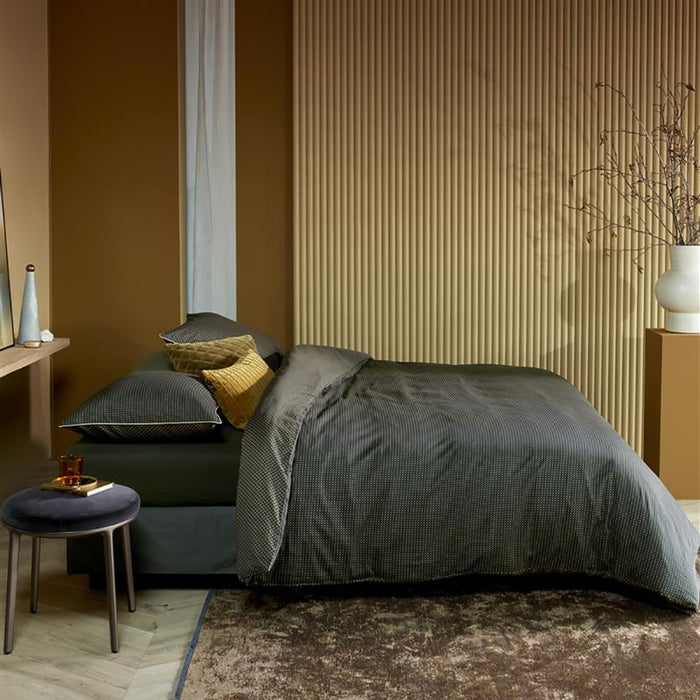 Kardol Richmond Dekbedovertrek 140 x 200/220 cm - Donkergroen