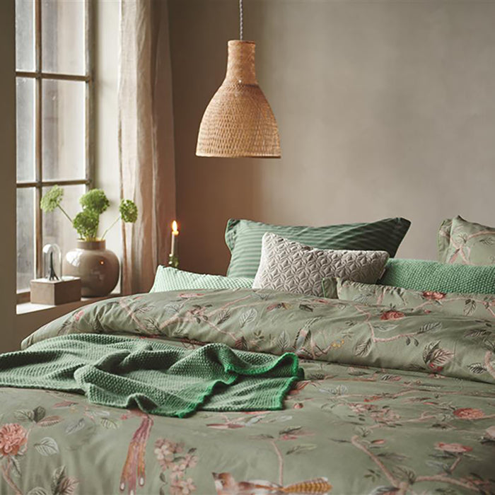 Pip Studio Good Nightingale Dekbedovertrek 240 x 200/220 cm - Lichtgroen