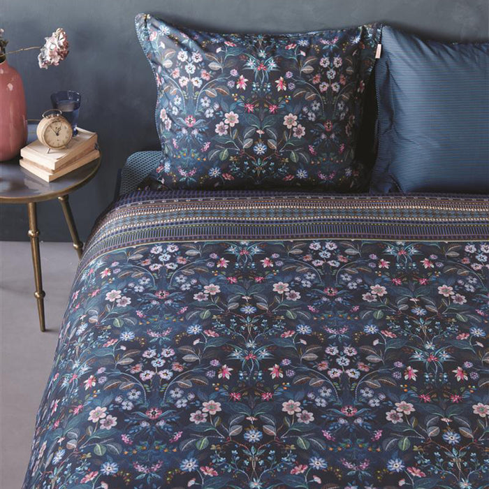 Pip Studio Mirrorama Dekbedovertrek 200 x 200/220 cm - Donkerblauw