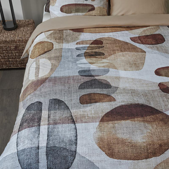 Rivièra Maison Broc Dekbedovertrek 200 x 200/220 cm - Bruin