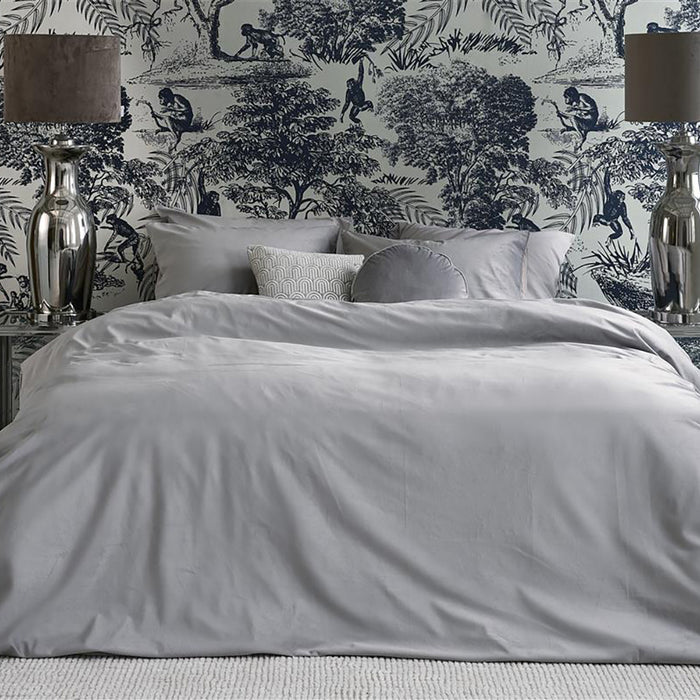 Rivièra Maison Estate Dekbedovertrek 240 x 200/220 cm - Lichtgrijs