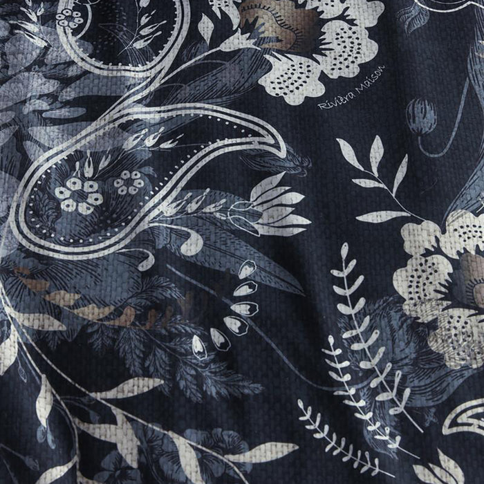 Rivièra Maison Floral Paisley Dekbedovertrek 200 x 200/220 cm - Donkerblauw
