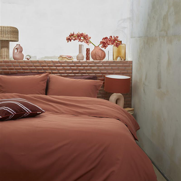 vtwonen Earth Dekbedovertrek 240 x 200/220 cm - Terracotta