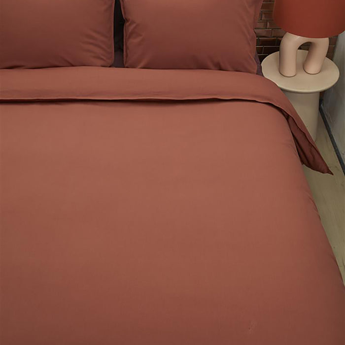 vtwonen Earth Dekbedovertrek 240 x 200/220 cm - Terracotta