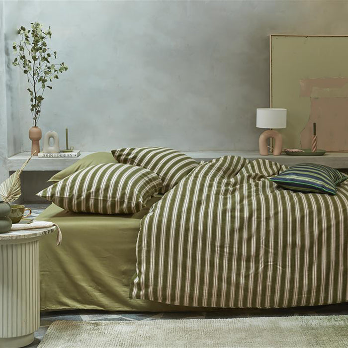 vtwonen Pyjamas Dekbedovertrek 240 x 200/220 cm - Groen