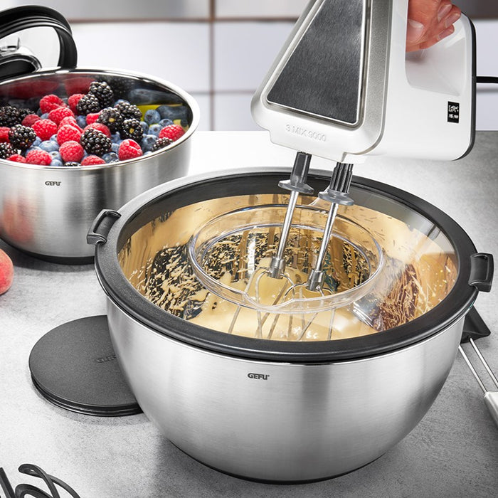 GEFU Muovo Kommen met spatdeksel - set van 2