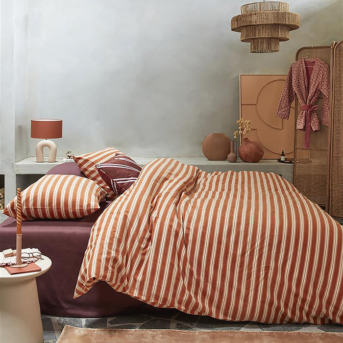 vtwonen Pyjamas Dekbedovertrek 200 x 200/220 cm - Terracotta