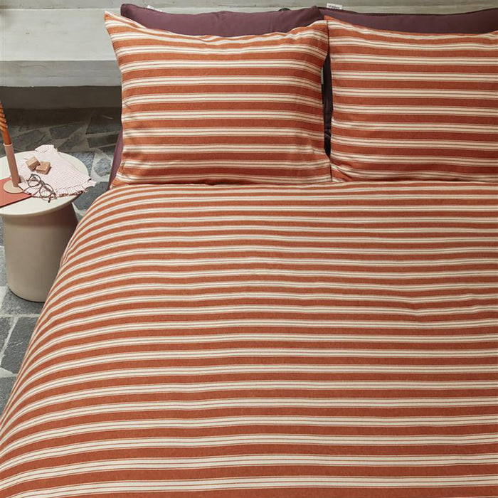 vtwonen Pyjamas Dekbedovertrek 200 x 200/220 cm - Terracotta