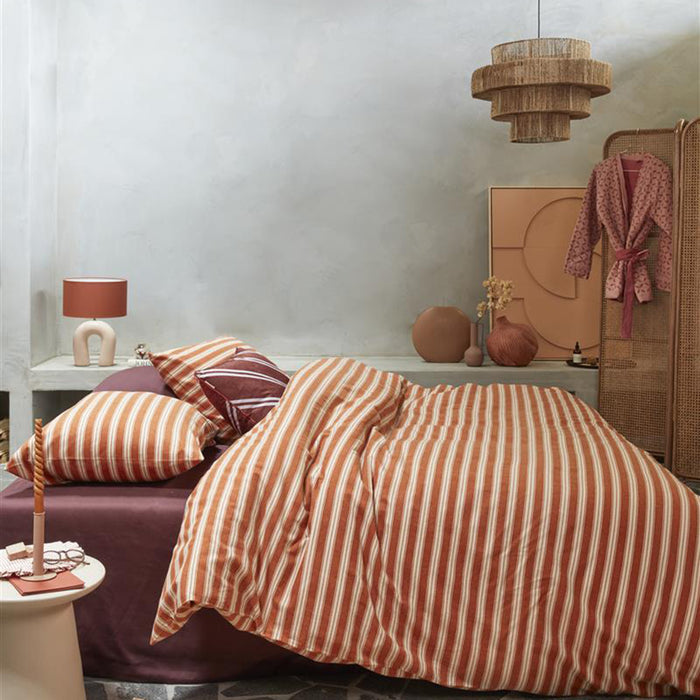 vtwonen Pyjamas Dekbedovertrek 240 x 200/220 cm - Terracotta