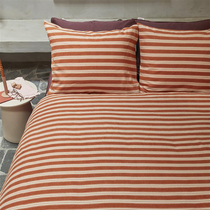 vtwonen Pyjamas Dekbedovertrek 240 x 200/220 cm - Terracotta