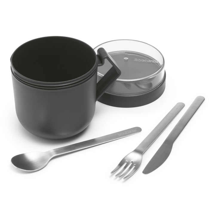 Brabantia Make & Take Soepbeker to Go 0,6 L - Magnetron - Dark Grey