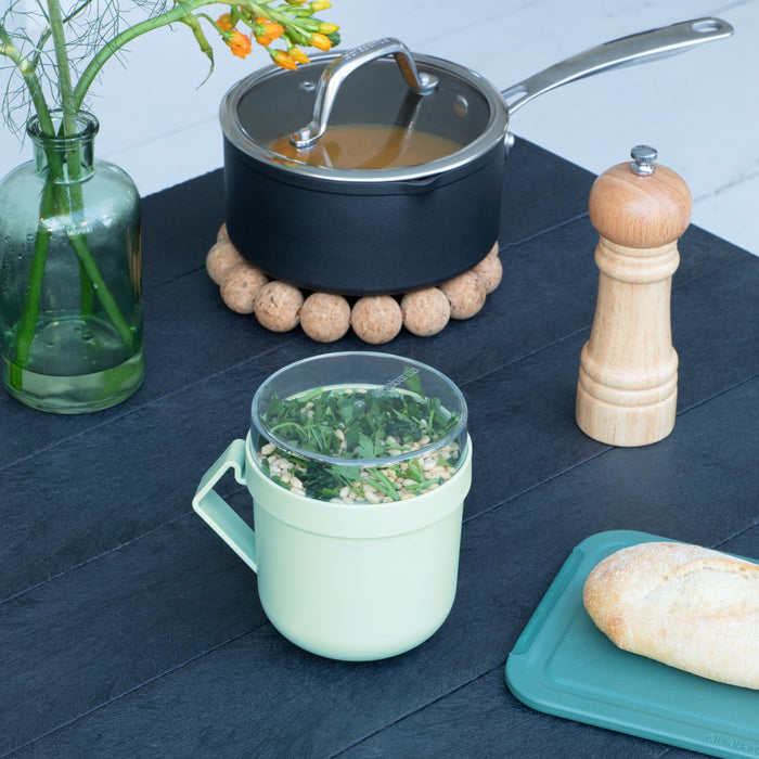 Brabantia Make & Take Soepbeker to Go 0,6 L - Magnetron - Jade Green