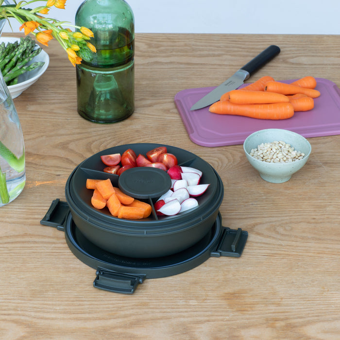 Brabantia Make & Take Salade Lunchbox 1,3 L - Kunststof - Dark Grey