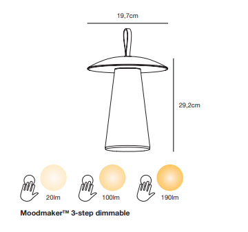 Nordlux Ara Draadloze Tafellamp