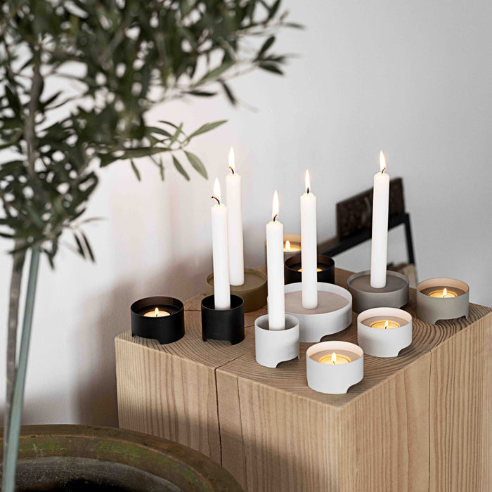 Zone Denmark Singles Waxinelichthouder - Warm grijs