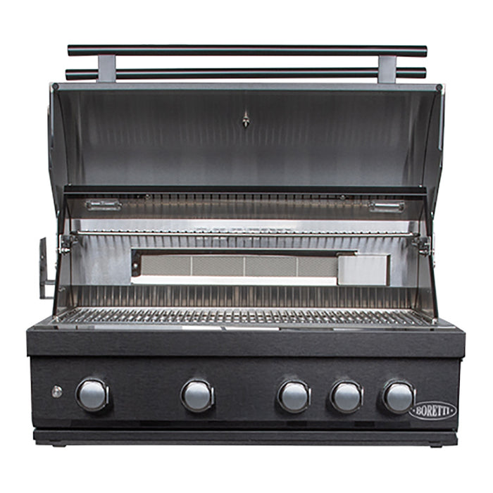 Boretti Imperatore Nero Gasbarbecue - 4 Branders - Built-in Gun Metal