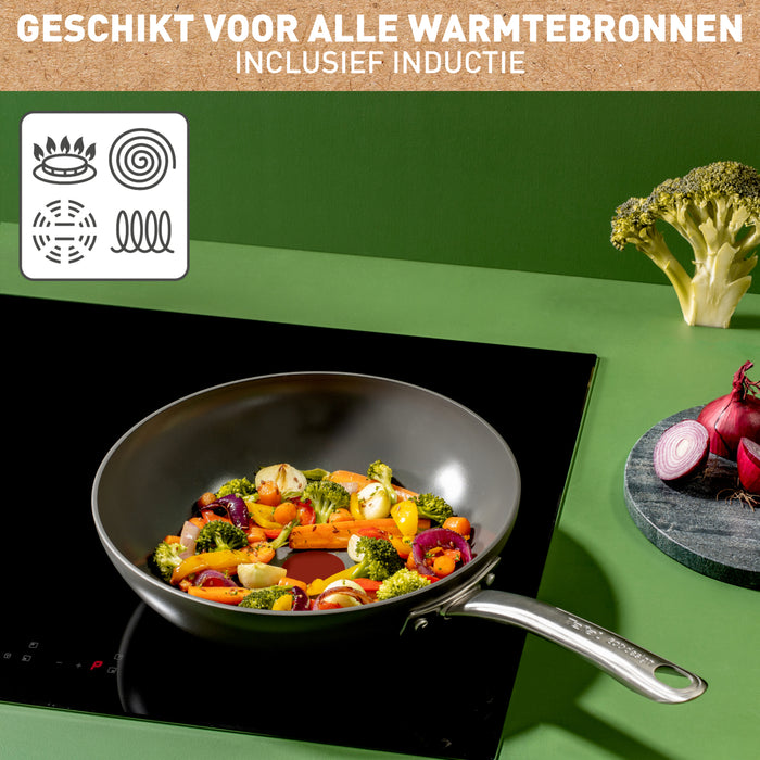 Tefal Renew+ Keramische Wokpan Ø 28 cm