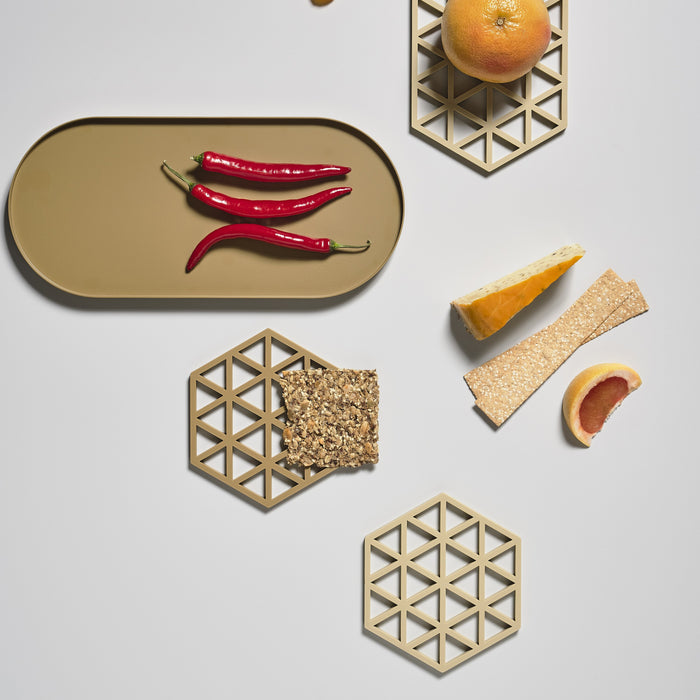 Zone Denmark Triangles Onderzetter - Zand