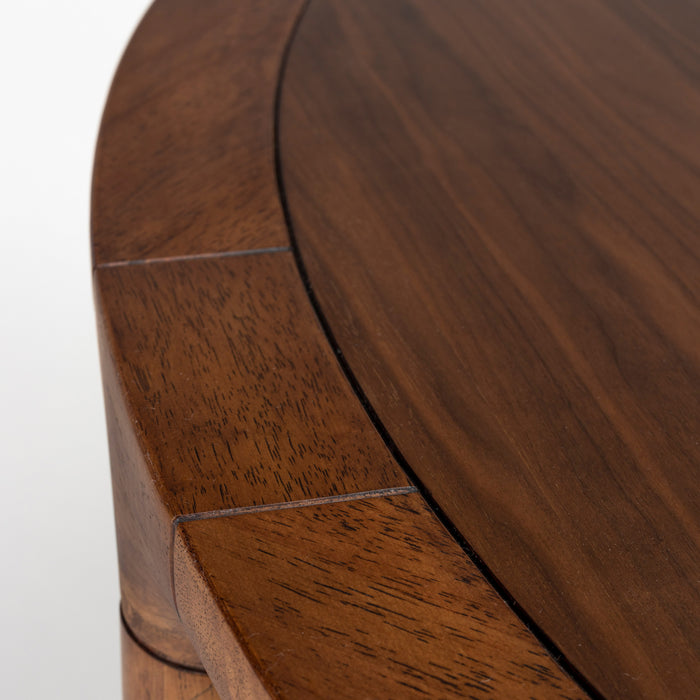 Zuiver x fonQ Storm Eettafel - Ø 130 cm - Donkerbruin