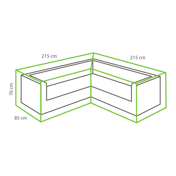 Winza Outdoor Covers Premium Loungesethoes L-vorm 215